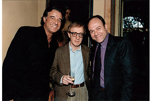 Christian De Sica con Carlo Verdone e Woody Allen